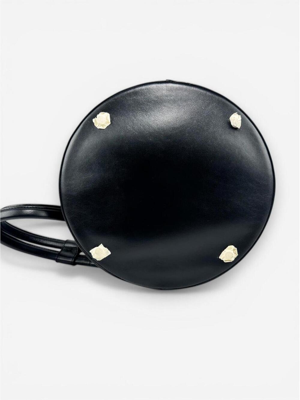 Jacquemus Le Tourni Black Calf Leather Bucket Tote Knotted Handle | NWT - Picture 6 of 8